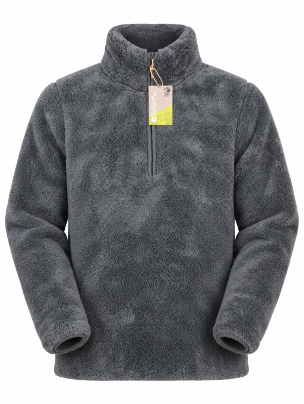 Women's Plush Half-Zip Pullover Sweater in Slate Blue